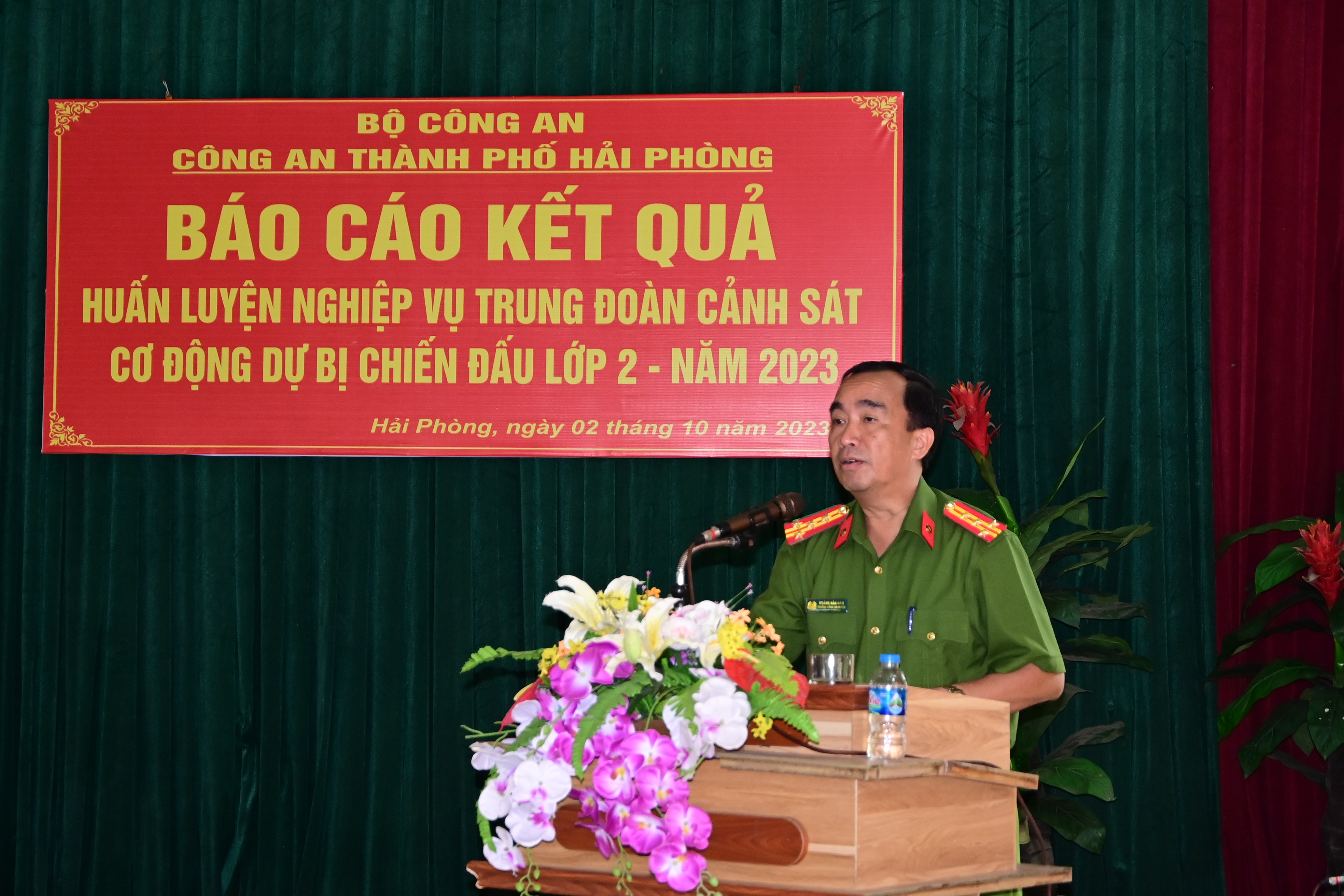 Bế giảng Lớp huấn luyện Trung đoàn CSCĐ dự bị chiến đấu khoá 2 năm 2023